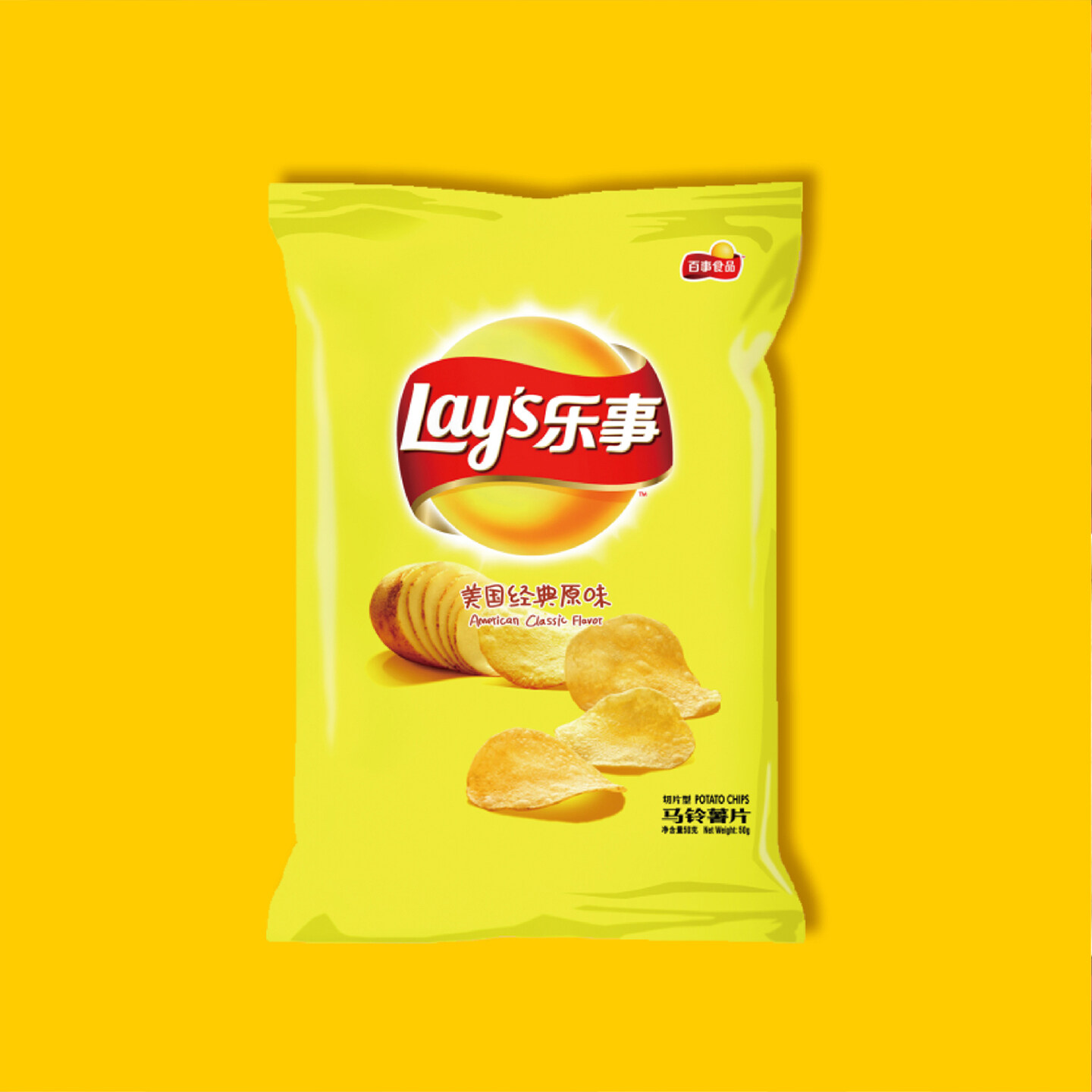 休闲小食品包装设计-乐事薯片品牌形象升级设计