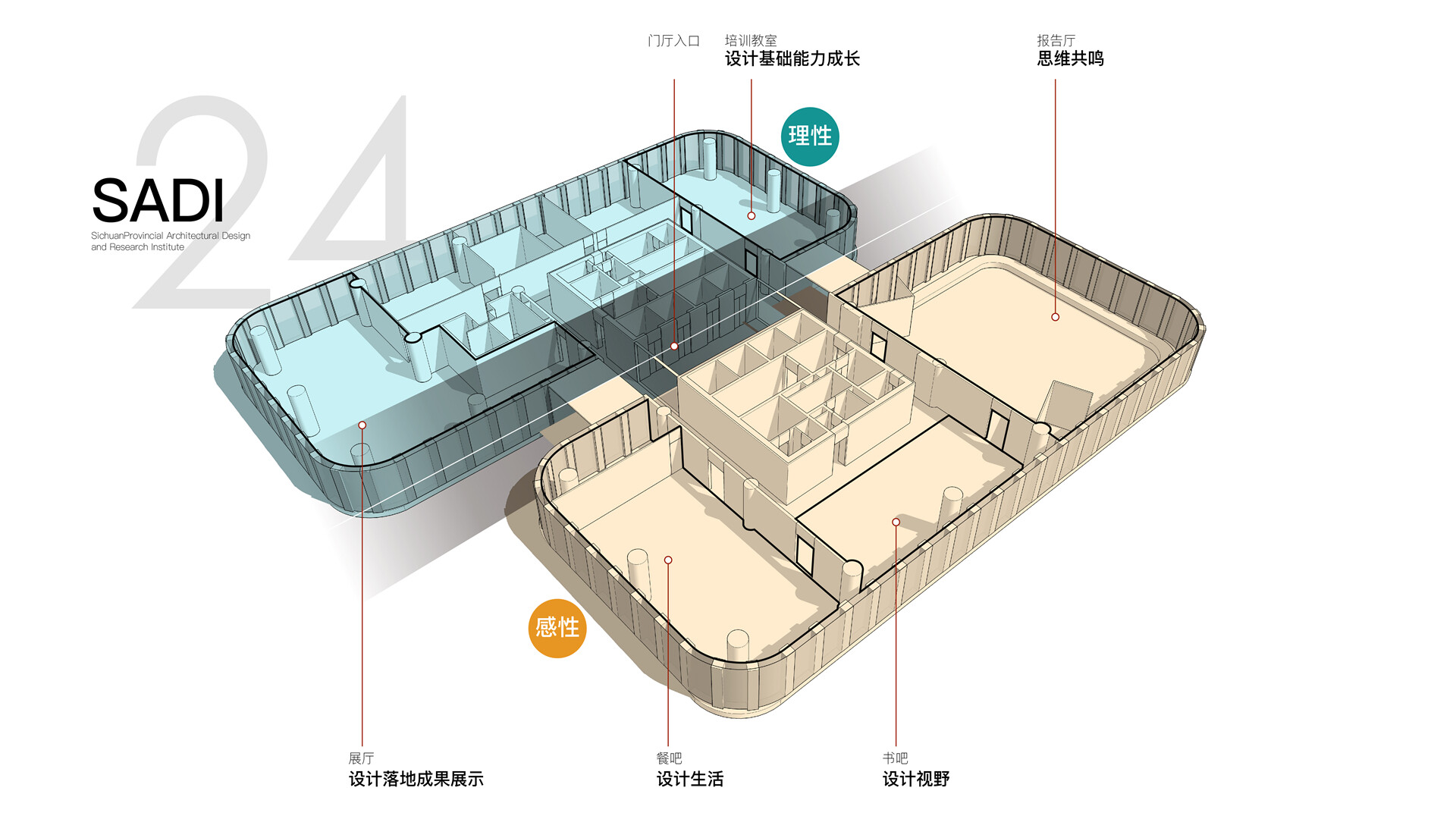 文化空间设计案例-四川省建院文化空间设计