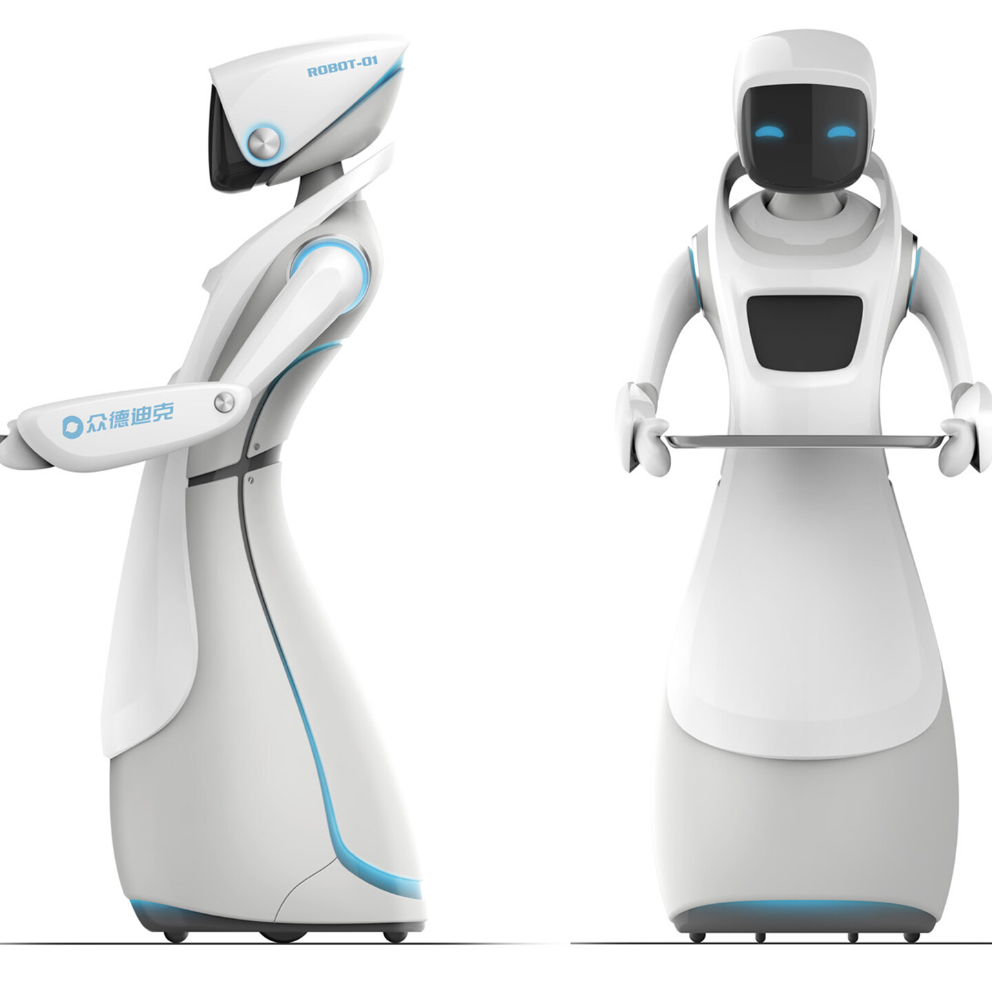 服务机器人外观设计-众德迪克服务机器人外观设计