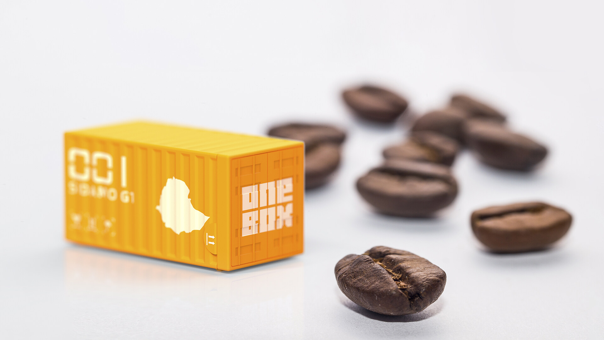 冻干咖啡包装设计-Onebox集装箱冻干粉咖啡包装设计